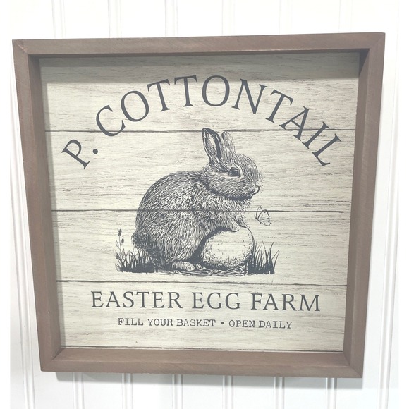 Col House Designs Other - Col House Designs P Cottontail Easter Egg Farm Rustic Farmhouse Wall Sign 11.5in